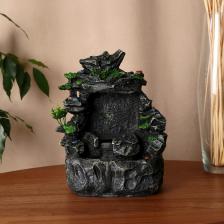 Фонтан настольный «Прохлада» пещера, 11x14x24 см, с подсветкой, без шарика