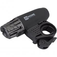 Аккумуляторный велосипедный фонарь Велосипедный фонарь IN HOME аккумуляторный BL 03А 3W LED 300Lm 4 режима с з/у 220В ЧЕРНЫЙ 4690612035239