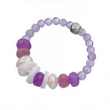 Кольцо LANZEROTTI Кольцо, Monroe, жемчуг, раковина, турмалин, агат, аметист