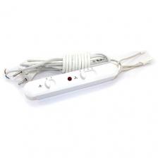 Блок переключателей Elikor БПК-2М-Б, для вытяжки, пластик, белый