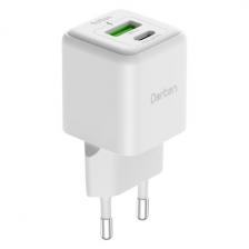 Сетевое зарядное устройство Dorten 2USB 25W GaN PD3.0+QC3.0 DN206604
