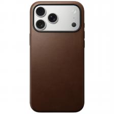 Защитный чехол Nomad Modern Leather case для iPhone 17 Pro Brown