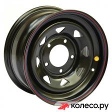 Штампованный диск 1670-53910BL+25A17X 7x16/5*139.7 D110 ET25 Черный