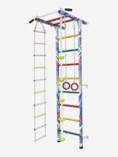 Шведская стенка WestSport "One step"с турником, веревочной лестницей, кольцами, канатом с упорами, тарзанкой, Оранжевый