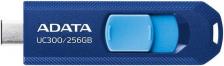 Flash Disk ADATA Флеш Диск A-Data 256GB Type-C UC300 USB3.2 синий/голубой [ACHO-UC300-256G-RNB/BU]