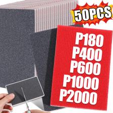 50/5 шт., набор шлифовальных губок, зернистость 180-2000, гибкие шлифовальные блоки, наждачная бумага для влажной и сухой шлифовки для полировки, абразивные инструменты