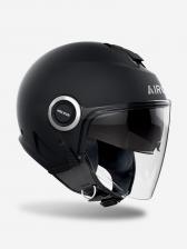Мотошлем Открытый Airoh HELIOS COLOR Black Matt, Черный
