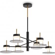 Люстра Freya Moon FR5513PL-06BBZ1. Кол-во ламп: 6. Цоколь ламп: GX53. Мощность лампочки: 7W. Основной цвет арматуры: Черный и Бронза. Материал арматуры: Металл.