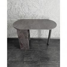 Стол складной, откидной, обеденный, трансформер, стол-книжка "Корсика" Цемент темный