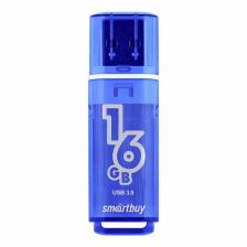 USB 3.0/3.1 накопитель Smartbuy 16GB Glossy series Dark Blue (SB16GBGS-DB), цена за 1 шт