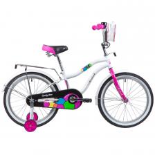 Детский велосипед Novatrack Candy 20, год 2023, цвет Белый