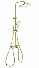 Душевая стойка Wonzon & Woghand Muse WW-B4113-BG с гигиеническим душем, брашированное золото