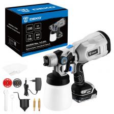 Краскопульт аккумуляторный DEKO SG20DK Max, 20В, 800 мл, 1x3.0Ач, цена за 1 шт.