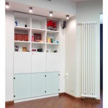 Вертикальные стальные настенные дизайн-радиаторы Zehnder Charleston 3150/4, нижнее подключение (кронштейны в комплекте)
