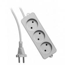 Gembird/Гарнизон Гарнизон Сетевой фильтр , 3 розетки допустимый ток 10А, длина 5м. [EL-NL3-W-5]