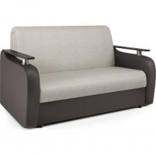 Диван аккордеон Гранд Д 100 - это сочетание комфорта и функциональности. Диван оснащен раскладным механизмом "аккордеон", что позволяет легко и быстро превратить его в удобное спальное место. Это особенно актуально для небольших квартир, где каждый квадратный метр на счету. Обивка дивана выполнена из текстиля и искусственной кожи, что обеспечивает долговечность и простоту ухода. Цвет товара - бежевый и коричневый, что позволяет ему гармонично вписаться в любой интерьер. Диван имеет два места для сидения и рассчитан на максимальную нагрузку до 140 кг. Диван оборудован ящиком для белья, что позволяет сэкономить пространство и поддерживать порядок в гостиной. Каркас дивана выполнен из массива дерева, ЛДСП и ДВП, что гарантирует прочность и надежность конструкции. Наполнитель из пенополиуретана обеспечивает мягкость и комфорт при использовании. Диван аккордеон Гранд Д 100 - это сочетание классического, современного и лофтового стилей. Он прекрасно сочетается с любым интерьером и станет отличным дополнением к вашему дому.