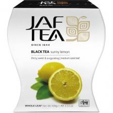 Чай чёрный JAF TEA Sunny Lemon листовой с ароматом лимона, 100 г.