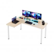 Левосторонний угловой письменный стол для компьютера EUREKA L60L-MW, Maple – это идеальное решение для небольшого офиса или квартиры. Противоскользящие опоры для ножек обеспечивают хорошую устойчивость. Столешница выполнена из массивной деревянной панели. Отверстие для проводов помогает сохранить рабочее пространство чистым и свободным от беспорядка.