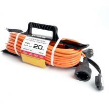 Удлинитель одноместный с заземлением 20 метров на рамке IP44 Stekker Home 39632