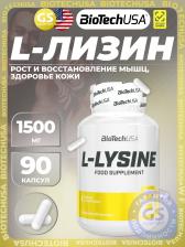 Лизин BioTechUSA L-Lysine 1500 mg 90 капсул