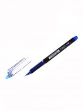 Ручка гелевая автоматические стираемые чернила, 0.5 мм, стержень синий, грип, черный
