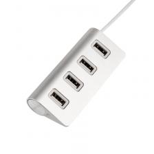 Разветвитель REXANT 4 USB-port серебристый, цена за 1 шт