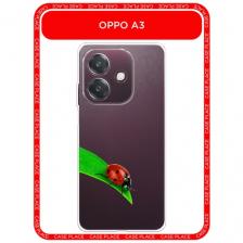 Чехол на Oppo A3/A3x / Оппо A3/A3x с принтом На счастье, прозрачный