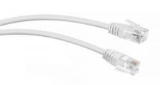 Cabeus Патч-корд телефонный 2х6р4с, белый, PVC, 0.5 м [PC-TEL-RJ12-0.5m]