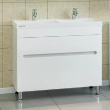 Тумба с раковиной Санта Лондон 100 белый