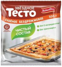 Тесто слоеное Хлебный Дом Звездное бездрожжевое 500г