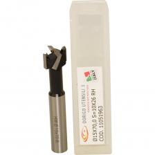 Сверло чашечное с твердосплавной напайкой. Применяется на сверлильно-присадочных станках, а также автоматических присадочных центрах с ЧПУ для сверления глухих отверстий.