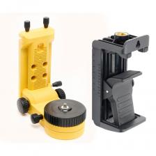 Комплект Wall GRIP и Magnet LiftBASE 360 это комплект позволяющий установить прибор в любом помещении. Конструкция струбцины позволяет закрепляться на трубе с максимальной шириной зажима 55 мм, регулируется с помощью винта. Резиновые накладки на креплении защищают прибор от царапин в месте крепления. Крепление универсальное магнитное из высокопрочного пластика разработано специально для профессионального использования в агрессивных условиях стройплощадки. ЗАЖИМНЫЕ ВИНТЫ. Позволят закрепиться на металлических уголках, профилях и т.п. - надёжный способ зафиксировать прибор на нужной высоте. ВРАЩЕНИЕ НА 360°. Крепление оснащено вращающейся платформой на подшипниках. Ручным вращением быстро выставляется необходимое направление, а при помощи микровинта можно легко направлять вертикальные лучи точно в цель. МОЩНЫЕ МАГНИТЫ. Для крепления используются сильные неодимовые магниты. Для предотвращения скольжения по поверхности используются резиновые вставки. МИКРОЛИФТ. Диапазон установки горизонтальной площадки от 0 до 11 см. Регулировка производится с помощью двухсторонних ручек. Выбранное положение фиксируется винтовым стопором. ДВА ВИДА РЕЗЬБЫ. Для установки на штативе в нижней части крепления резьба 1/4 с переходником 5/8 дюйма. Для крепления лазерных уровней используется 1/4 дюйма или переходник на 5/8 дюйма. ПРОУШИНА ПОД САМОРЕЗ. Специальная проушина под саморез находится в верхней и нижней части устройства, для крепления на вертикальных стенах, столбах и т.д.