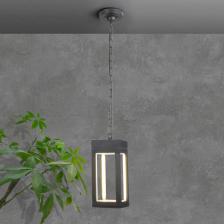 Уличный светильник подвесной светодиодный 1528 IP54 Elektrostandard Frame TECHNO LED серый