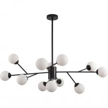 Подвесная потолочная люстра Балтийский Светлячок в скандинавском стиле рассчитана на 12 ламп (входят в комплект), используется для освещения спальни, кухни, гостиной, детской, коридора, зала. Каркас из кованного железа гарантирует надежность конструкции. В светильнике могут быть использованы лампы с цоколем G9. Потолочный светильник гарантирует эффективное освещение площадью до 20 кв.м. Допускается подвеска люстры ко всем типам потолков, в т.ч. натяжному потолку. Светильник крепится при помощи потолочной планки. Она предлагает функциональное освещение: 2 режима - теплый и холодный свет, переключается последовательным вкл/выкл.