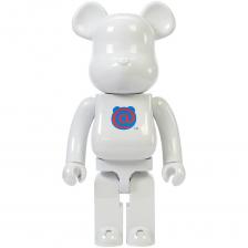 Фигура Bearbrick Medicom Toy Bearbrick Logo 1st Model White Chrome 400%