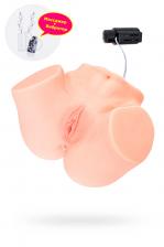Мастурбатор реалистичный с вибрацией и ротацией ADEL 001 VAGINA, TPR, телесный, 24 см