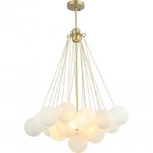 Люстра Gerhort в стиле модерн G61372/19GD WT представляет собой подвесной светильник, который гармонично впишется в современный интерьер. Она оснащена 19 лампами с цоколем E27, что обеспечивает равномерное освещение помещения. Возможность использования как ламп накаливания, так и светодиодных ламп позволяет выбрать оптимальный вариант освещения. Люстра выполнена в золотом цвете, что придаёт ей элегантный вид, а глянцевая металлическая арматура и матовые стеклянные плафоны добавляют изысканности. Диаметр люстры составляет 55 см, а высота — 80 см, что делает её подходящей для просторных комнат. Уровень защиты IP20 обеспечивает базовую защиту от пыли. Люстра крепится на планку, что упрощает её установку.