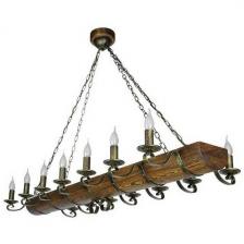 Подвесная люстра Тарьсма Ладья-14 патина LDP14LRH140 в виде свечи