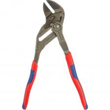 KNIPEX Клещи переставные 52 м, 250 мм, серые, 2К ручки KN-8602250