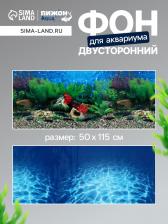 Фон для аквариума двухсторонний, 50x115 см