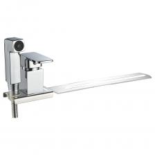 Смеситель OUTE с гигиеническим душем позволит с лёгкостью регулировать температуру и напор воды, посредством однорычажного управления. Монтируется на унитаз. Данный прибор выполнен в современном стиле, модель в явно выраженном дизайнерском исполнении. Основной материал данного смесителя силумин. 