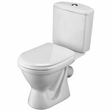 Унитаз-компакт Santek «Алькор» косой выпуск с системой «Антивсплеск», двухрежимная арматура «Уклад», сиденье полипропилен