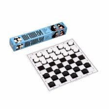 Шашки, настольная игра «Два пингвина», 24 шт., мягкое поле 29x29 см