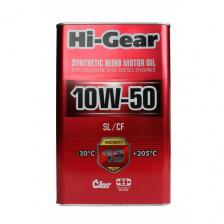 Полусинтетическое моторное масло Hi-Gear 10W-50 SL/CF, 4 л, 1 шт.