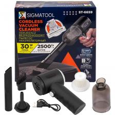 Пылесос портативный аккумуляторный от бренда SIGMATOOL — это компактное и мощное решение для быстрой уборки дома, в автомобиле или в труднодоступных местах. Благодаря аккумулятору 3,7 В и ёмкости 1200 мА·ч, устройство обеспечивает стабильную работу при мощности 30 Вт и силе всасывания до 2500 Па. Контейнер объёмом 0,45 л позволяет собирать достаточное количество мусора без частой очистки. В комплекте — всё необходимое для эффективной и удобной уборки.Ключевые особенностиМощная сила всасывания — 2500 Па Эффективно справляется с пылью, крошками, шерстью и мелким мусором.Аккумулятор 1200 мА·ч Обеспечивает автономную работу без привязки к розетке — удобно в дороге и дома.Быстрая зарядка — всего 1–2 часа Минимальное время ожидания между циклами уборки.Моющийся фильтр Легко очищается и используется повторно — экономия на расходниках.Расширенная комплектация Насадки для разных задач: узкие щели, обивка, вентиляция, труднодоступные зоны.Функция воздуходувки Удаляет мусор из труднодоступных мест или помогает сушить поверхности.Компактный и лёгкий Идеален для использования в автомобиле, на даче или в офисе.