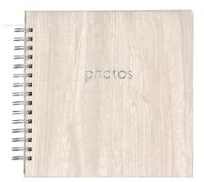 Фотоальбом, альбом с бумажными листами 22х20, 40 страниц (20 листов), древесина, светлый GF 5219