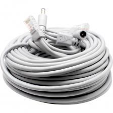 Удлинитель питания DC 2.1x5.5 с патч-кордом - это универсальное устройство, предназначенное для соединения сетевых устройств с интерфейсом 8P8C и подключения питания к устройствам с гнездом DC 2.1x5.5. Удлинитель оснащен патч-кордом (4 пары проводников) с разъемами RJ-45, что позволяет использовать его для IP камер видеонаблюдения, роутеров, 3G/4G модемов, фото- и видеотехники, светодиодных лент и других различных устройств. Кроме того, данный удлинитель поддерживает Ethernet-соединение, что обеспечивает быструю и стабильную передачу данных на скорости до 1000 мб/с. Он имеет рабочую температуру от -5°C до +60°C, что позволяет использовать его в различных условиях. Номинальное напряжение составляет до 48В. Удлинитель питания DC 2.1x5.5 с патч-кордом отличается надежностью и функциональностью, обеспечивая удобство и универсальность при подключении различных устройств к питанию и сети. Не важно, нужно ли вам удлинить питание камеры видеонаблюдения, подключить другие устройства или обеспечить стабильное соединение - кабель питания готов решить эти задачи с высокой эффективностью и надежностью.