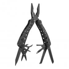 Мультитул Ganzo G205-B представляет собой идеальное сочетание функциональности и надежности для выполнения широкого спектра задач. Инструмент будет полезен в туристическом походе, на рыбалке или охоте, в решении несложных рабочих задач, во время велозаезда и в повседневном применении. Модель совмещает в себе 25 функций: кусачки плоскогубцы ножницы пила нож с прямым лезвием серрейтор шило отверстие для продевания нити плоская и крестовая отвертка инструмент для зачистки проводов 2 открывалки для бутылок и консервных банок держатель для бит и набор из 11 бит Корпус и детали выполнены из высококачественной нержавеющей стали 440C. Твердость стали находится в значении 54-57 HRC. Нож в многофункциональном мультитуле Ganzo G205-B долго держит заточку и не скалывается во время силовых работ. Перед тем, как убрать мультитул в чехол, рекомендуем протирать детали по завершению работы с инструментом. Крепко натянутая пружина позволяет легко и быстро получить доступ к нужному инструменту. Полая конструкция пассатижей и каркас с прорезями по типу “скелетонизированного” облегчает вес EDC мультитула. Вес модели Ganzo G205-B составляет 250 грамм. Инструмент не займет много места в кармане брюк или на полке в бардачке машины, а также несущественно увеличит нагрузку туристического снаряжения. Мультитул с плоскогубцами Ganzo G205-B – надежный компаньон для тех, кто ценит удобство и функциональность в одном инструменте.