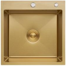 Мойка из нержавеющей стали OUTE размер 50*50*20 см. Для производства мойки используется высококачественная нержавеющая сталь, которая гарантирует надежную коррозийную стойкость, а специальное покрытие обеспечивает простоту ухода, а следовательно, гигиеничность и долговечность мойки при своевременном и правильном уходе. Кухонная мойка отличается гигиеничностью и безопасностью, поскольку поверхность не впитывает грязь, жир, различные красители. Кухонные мойки OUTE устойчивы к механическим повреждениям, имеют повышенную жаростойкость и сопротивляемость к образованию коррозии. Для повседневного ухожа рекомендуется использовать губки и салфетки из мягкого материала, теплый мыльный раствор. Не использовать моющие средства, в состав которых входят: кислоты, щелочи, ацетон, нашатырный спирт и абразивные чистящие частицы.  