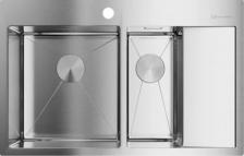 Мойка кухонная двойная Omoikiri Akisame 78х51 L нержавеющая сталь